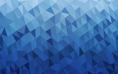 Light BLUE vector shining triangular background. Stock Illustration