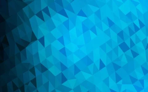 Light BLUE vector shining triangular template. Ilustración de archivo