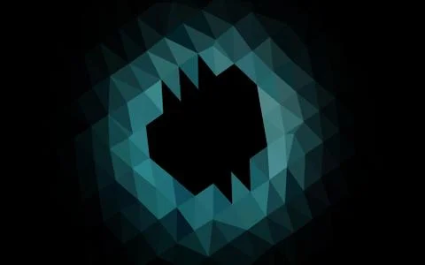 Light BLUE vector shining triangular pattern. Stock Illustration