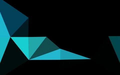 Light BLUE vector shining triangular background. Stock Illustration