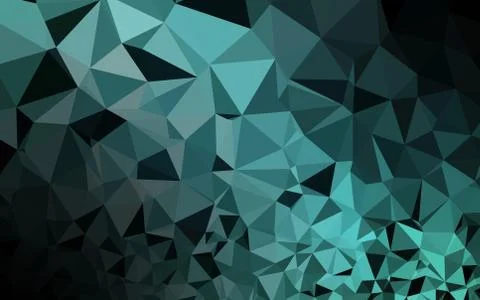 Light BLUE vector shining triangular pattern. 库存插图