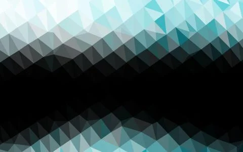 Light BLUE vector shining triangular pattern. Stock Illustration