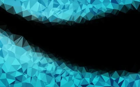 Light BLUE vector shining triangular pattern. Illustrazione stock