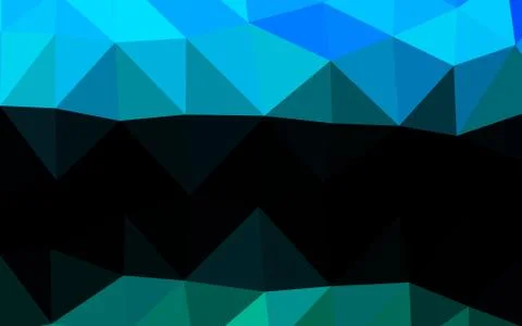 Light BLUE vector shining triangular template. Stockillustratie