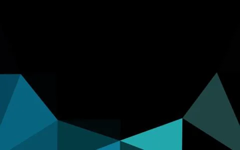 Light BLUE vector shining triangular background. Illustrazione stock