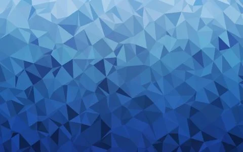 Light BLUE vector shining triangular background. Stock Illustration