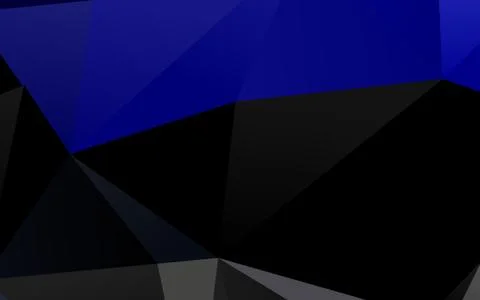 Light BLUE vector shining triangular pattern. 스톡 일러스트