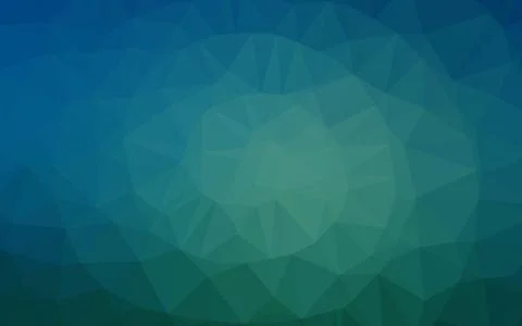 Light BLUE vector shining triangular template. Illustrazione stock