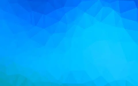 Light BLUE vector shining triangular pattern. Stock Illustration