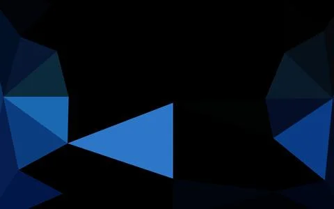 Light BLUE vector shining triangular template. Stock Illustration