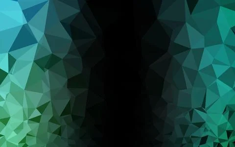 Light BLUE vector shining triangular background. Stock Illustration
