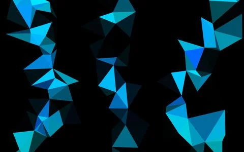 Light BLUE vector shining triangular pattern. イラスト素材