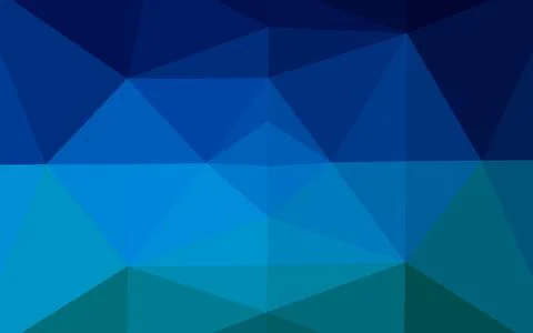 Light BLUE vector shining triangular pattern. Illustrazione stock