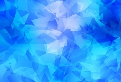 Light BLUE vector shining triangular layout. Ilustração Stock