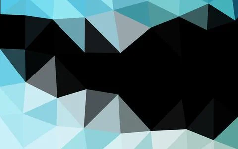 Light BLUE vector shining triangular template. 스톡 일러스트