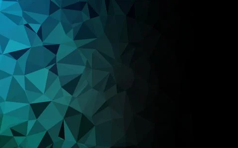 Light BLUE vector shining triangular pattern. Stock Illustration