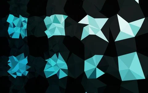 Light BLUE vector shining triangular background. 스톡 일러스트