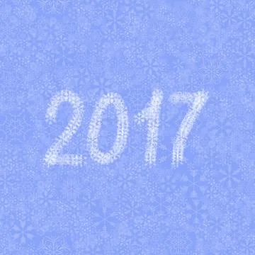 Light blue vector snow background with lettering Stock Illustration