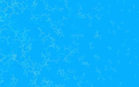 Light BLUE vector template with artificial intelligence structure. Illustrazione stock