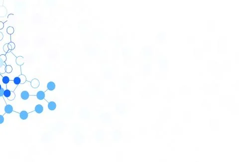 Light BLUE vector template with artificial intelligence structure. 스톡 일러스트