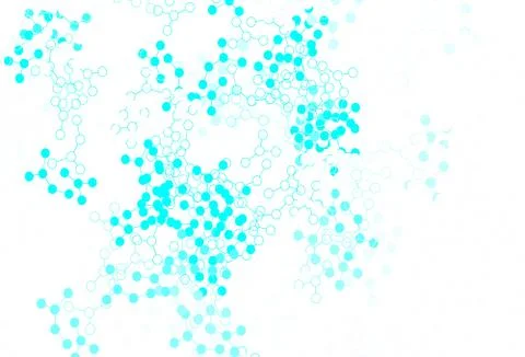 Light BLUE vector template with artificial intelligence structure. Stockillustratie