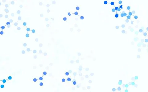 Light BLUE vector template with artificial intelligence structure. Illustrazione stock
