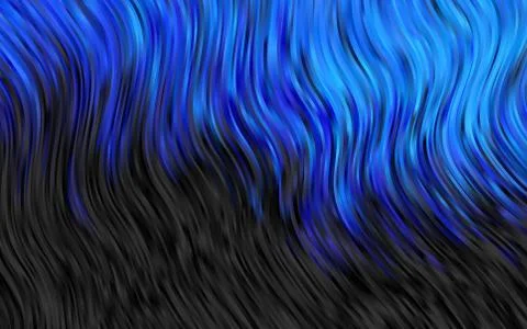 Light BLUE vector template with bent lines. 스톡 일러스트