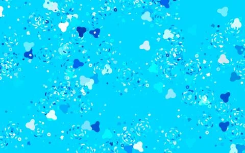 Light BLUE vector template with chaotic shapes. Stock Illustration