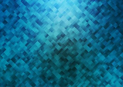 Light BLUE vector template with crystals, rectangles. Stock Illustration