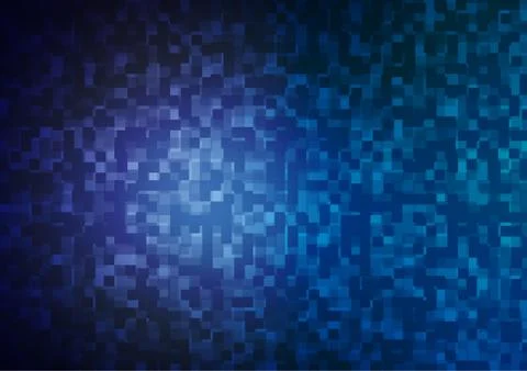 Light BLUE vector template with crystals, rectangles. Stock Illustration