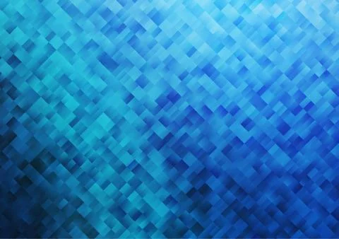Light BLUE vector template with crystals, rectangles. Stock Illustration