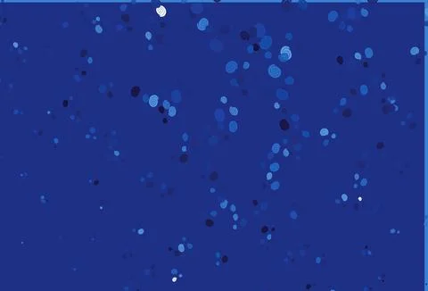 Light BLUE vector template with lines, ovals. Stock Illustration