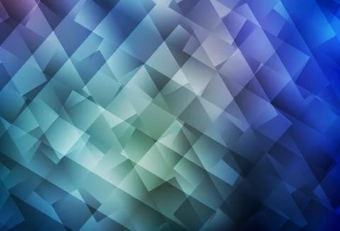 Light BLUE vector template with rhombus. Stock Illustration