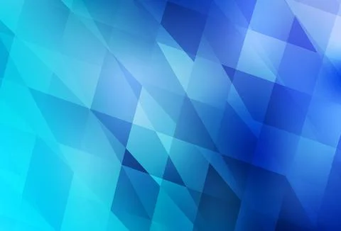 Light BLUE vector template with rhombus. Stock Illustration