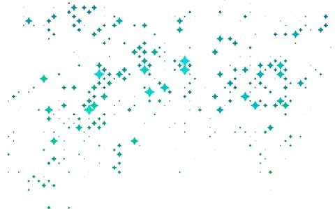 Light BLUE vector template with sky stars. Stock Illustration