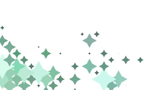 Light BLUE vector template with sky stars. Illustrazione stock
