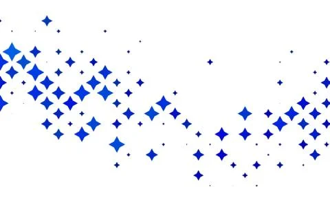 Light BLUE vector template with sky stars. Stock Illustration