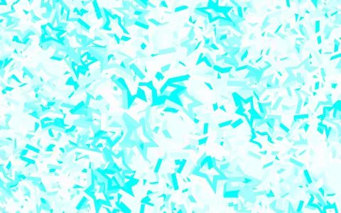 Light BLUE vector template with sky stars. Illustrazione stock
