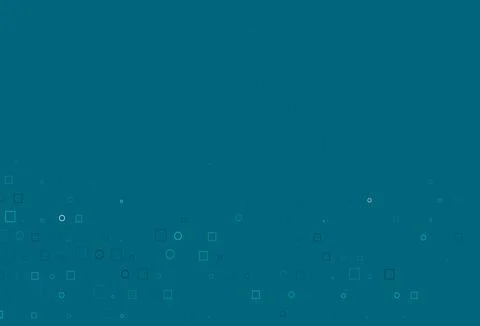 Light BLUE vector template with spots, rectangles. Stock Illustration