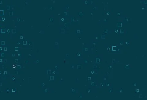 Light BLUE vector template with spots, rectangles. Illustrazione stock