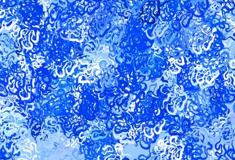 Light BLUE vector texture with abstract forms. Stock Illustration