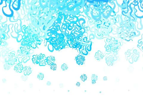 Light BLUE vector texture with abstract forms. Stock Illustration
