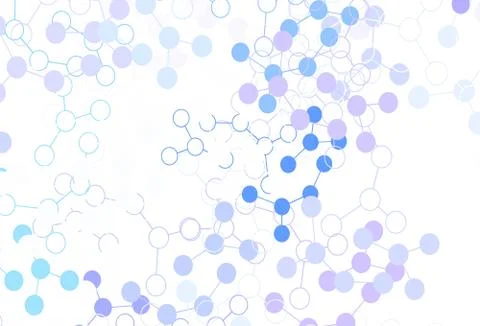 Light BLUE vector texture with artificial intelligence concept. Illustrazione stock