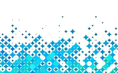 Light BLUE vector texture with beautiful stars. Stock Illustration
