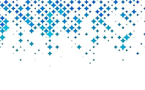 Light BLUE vector texture with beautiful stars. Stock Illustration