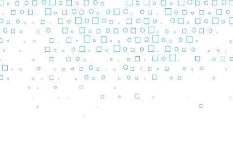 Light BLUE vector texture with disks, rectangles. 스톡 일러스트