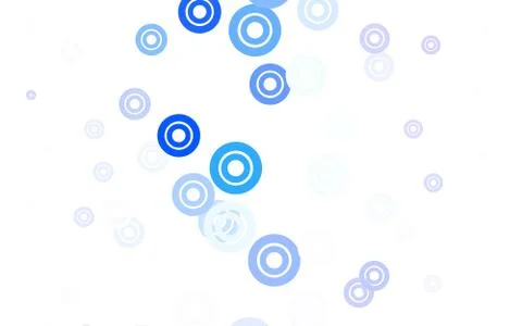 Light BLUE vector texture with disks. Stock Illustration