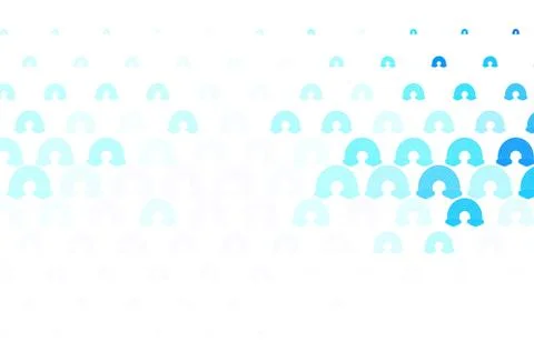 Light BLUE vector texture with rainbows, clouds. 스톡 일러스트