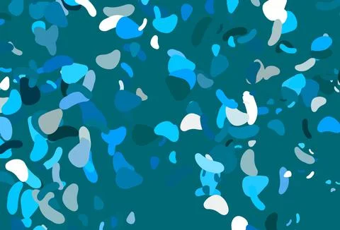 Light blue vector texture with random forms. Stock Illustration