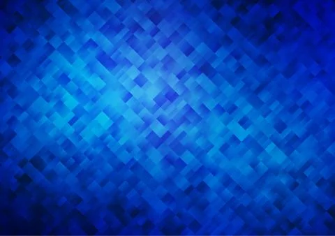 Light BLUE vector texture in rectangular style. Illustrazione stock